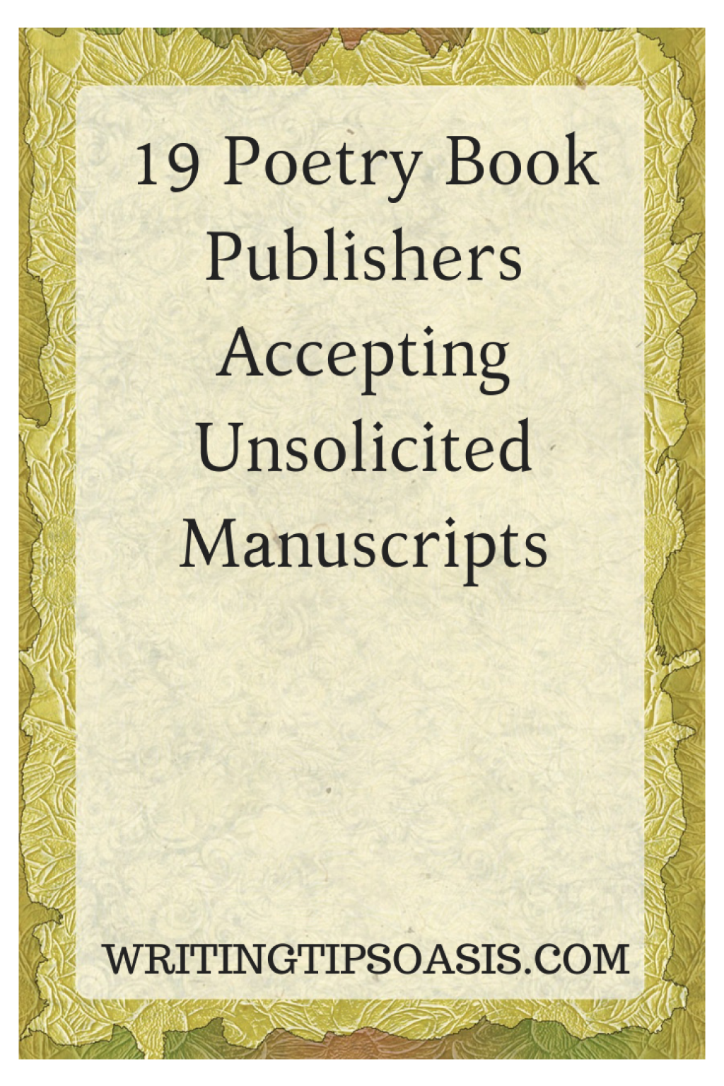 Picture of: Poetry Book Publishers Accepting Unsolicited Manuscripts